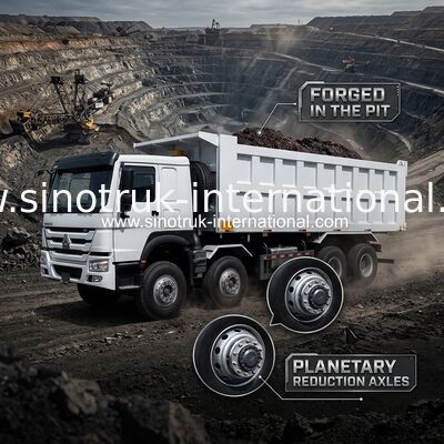 12鉱山のための車輪のSinotruk HOWO 8X4のダンプ トラック400hp