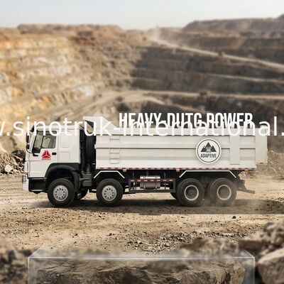 SINOTRUK HOWO 鉱山 ターパー ダンプ トラック 12ホイール 400HP 8 × 4 Uタイプ