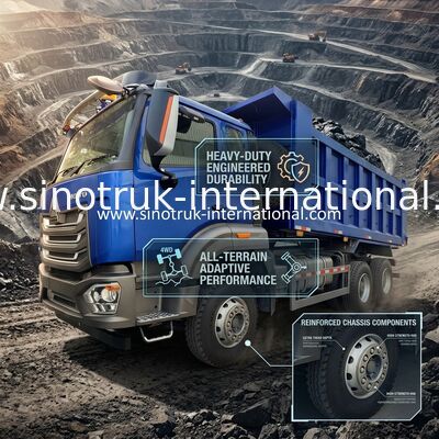 SINOTRUCK HOWO RHD 6×4 40トンの10輪のターパーダンプトラック
