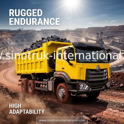 シノトラック ターパー ダンプ トラック NX 6 × 4 10 ホイール ウェイチャイ 380HP ビッグ トレイ