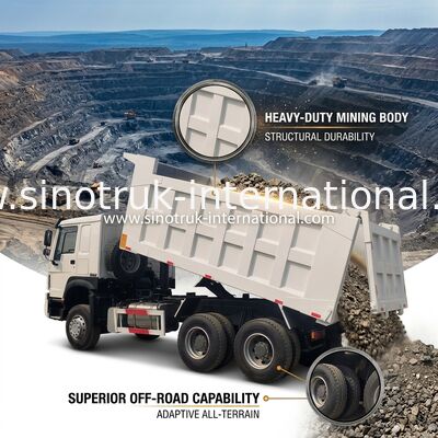 シノトルク ホウ 中古 トンパー ダンプ トラック 371HP または 375HP 6 × 4 リフォーム