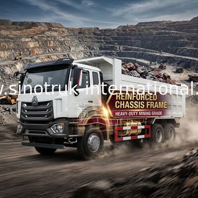 Sinotruk HOWO 8X4のダンプ トラック380hp 12の車輪白いH77L ZZ3317V386JB1R