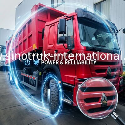 シノトルク ホウ トンパー ダンプ トラック 380HP 6 × 4 ハイバ 水力シリンダー 鉱山用