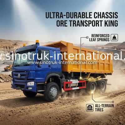 高い馬力400HP HOWOダンプカーのダンプ トラックLHD 6×4 10の車輪