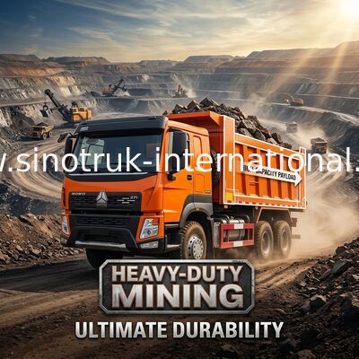 SINOTRUKオレンジHOWO 371HP 6x4のダンプカーのダンプ トラック30Tのローディング