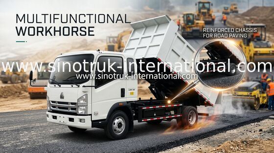 Sinotruk Howo軽量ダンプ トラック8トンの中間の持ち上がる4×2 Rhd