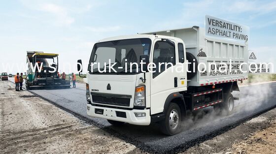 116HP HOWO 4X2の軽量ダンプ トラックRHD右ドライブ