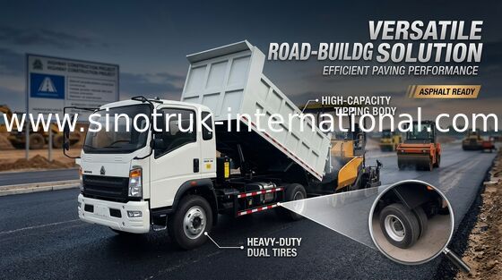 ZZ1107D3815C1はHowo 4x2のダンプ トラックの白い色をつなぐ