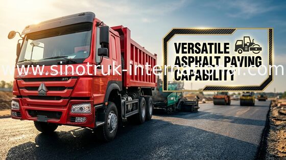 ZZ3257N3647A 赤いダンプカー ダンプ トラック 371hp 6×4