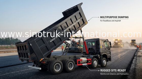 12鉱山のための車輪のSinotruk HOWO 8X4のダンプ トラック400hp