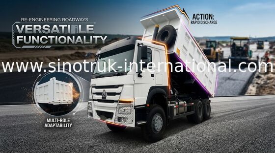 6x4 Lhd Howo ミニ ダンプ トラック 10 ホイール 371hp