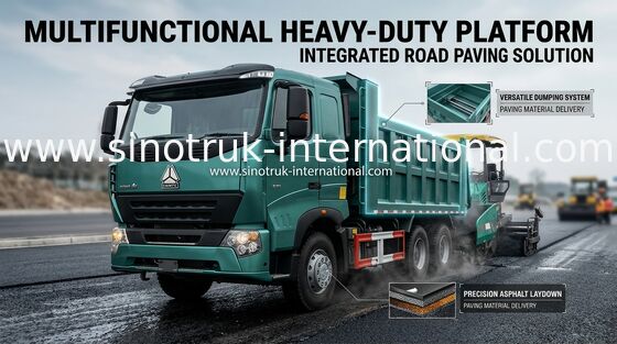 長い生命時間、5800*2300*1500mmの重いSINOTRUK HOWO A7のごみ捨て場のトラック
