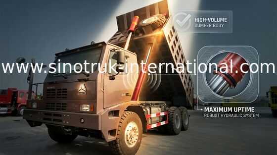 SINOTRUK HOWO鉱山のダンプカーのダンプ トラックZZ5707S3840AJの高力骨組タクシー