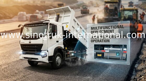 LHD 371HP Sinotruk Howoのダンプ トラックのダンプカーのダンプ トラック6200 * 2300 * 1600mmの貨物ボディ