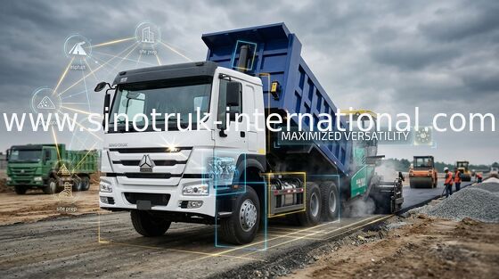 腹部の持ち上がる商業ダンプ トラックのSinotruk Howo 5400 * 2300 * 1500mmの貨物ボディ