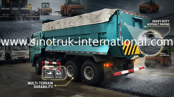 SINOTRUKのダンプ トラック建築材を運ぶ公共事業のための25 - 40トン