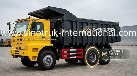 高力鋼鉄貨物ボディ70トンのHOWO鉱山のダンプカーのダンプ トラック6X4 371HPの