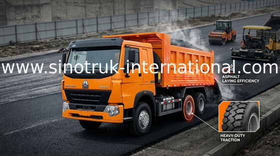 30 - 負荷の建築材のためのダンプ トラック40トンのSINOTRUKのLHD 371HP 6X4