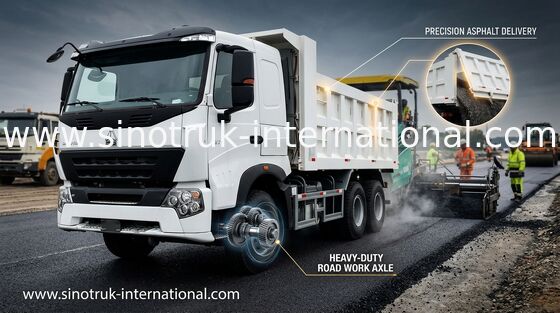白い色のSinotruk Howoのダンプ トラックの高い燃料効率採鉱のための30 - 40トン