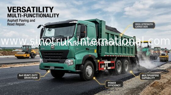 Sinotruk HOWO A7のダンプ トラック/構造RHD 6X4の大きいダンプ トラック