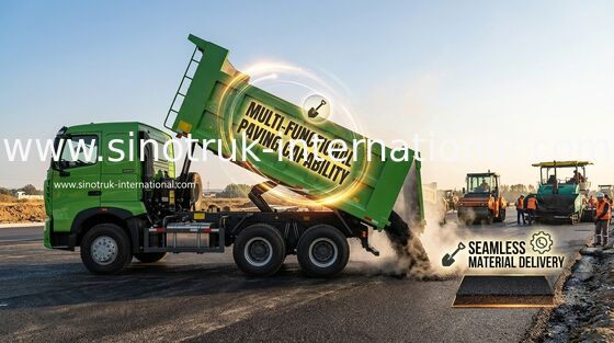 電子主ダンプカーのダンプ トラックSINOTRUK HOWOのユーロ2標準的なWD615.47 371 HPエンジン