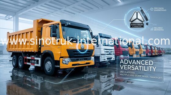 LHD 6X4の頑丈なダンプカーのダンプ トラック10は採鉱産業のための30 - 40トンを動かします
