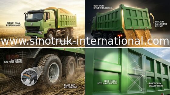 SINOTRUK HOWO A7のダンプカーのダンプ トラック25 - 30トンZZ3257N3847N1を採鉱するための10の車輪RHD