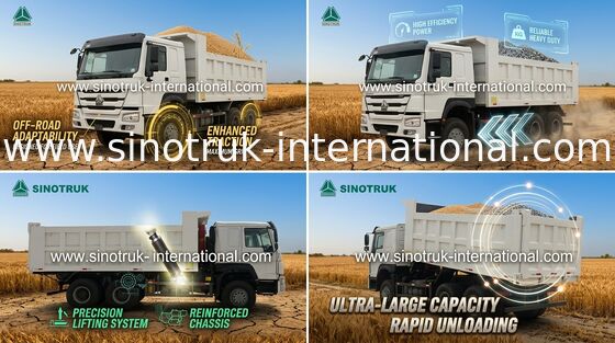 採鉱産業のダンプカーのダンプ トラック 10 は 30 を- 40Ton HYVA の前部 Lifiting シリンダー動かします