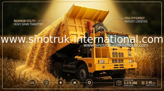 6X4 LHD 鉱山のダンプカーのダンプ トラック 371HP 採鉱産業のための SINOTRUK 70 トンの HOWO