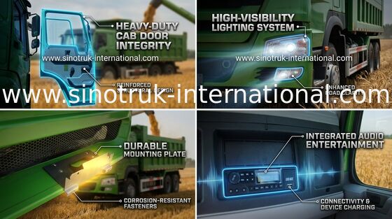 地方自治体の管理のSinotruk Howoのダンプ トラックLHD 6X4のドライブの種類白/赤