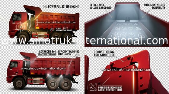 水力電気の構造のダンプカーのダンプ トラック、SINOTRUK の炭鉱のダンプ トラック