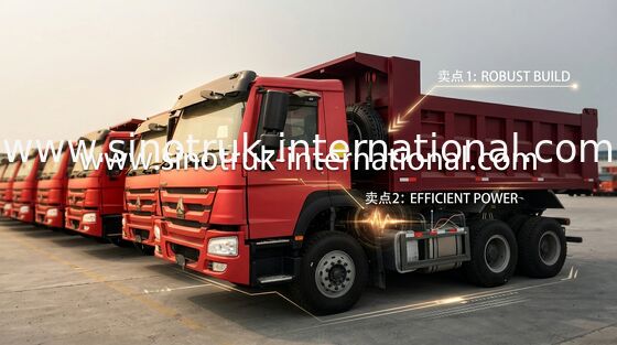 Sinotruk Howo のダンプ トラック 6X4 LHD 371HP 25 のトン 10-25CBM ZZ3257N3847A