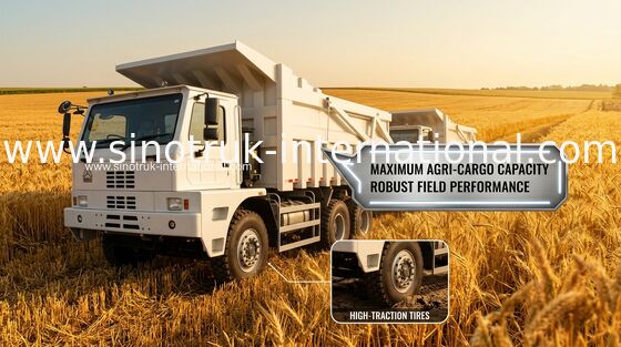 LHD 6X4 420HP を採鉱するダンプ トラック 70 トンのダンプカーの SINOTRUK HOWO70