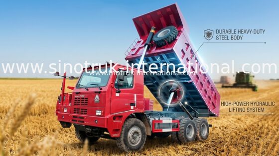 炭鉱のダンプカーのダンプ トラック/SINOTRUK HOWO70 10 の荷車引きのダンプ トラック