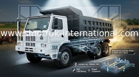 SINOTRUK HOWO70 鉱山のダンプカーのダンプ トラック RHD 6X4 371HP 70tons ZZ5707S3840AJ