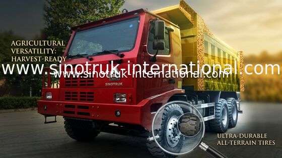 採鉱のための着色された SINOTRUK HOWO 6x4 のダンプ トラック/HOWO のダンプカー トラック