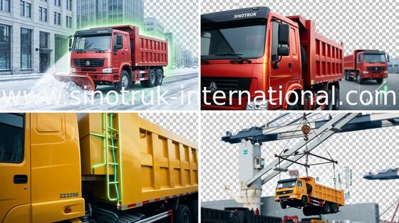 ダンプカーのダンプ トラック SINOTRUK HOWO 6X4 LHD 371HP 25-40tons 10-25CBM ZZ3257N3847A