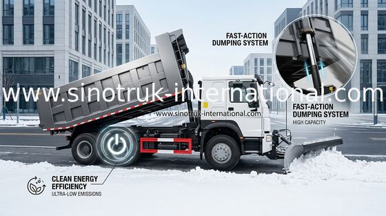 ダンプカーのダンプ トラック SINOTRUK HOWO 25tons 371HP 10wheels LHD 10-25CBM ZZ3257N3647A