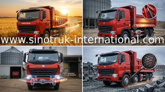 ZZ3257N3847N1 を採鉱するための SINOTRUK のダンプカーのダンプ トラック HOWO A7 371HP エンジン