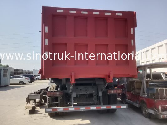 シノトルク NX ターパーダンプ トラック 371HP エンジン, 40-50T 容量と 8 × 4 ドライブ 重荷輸送 赤