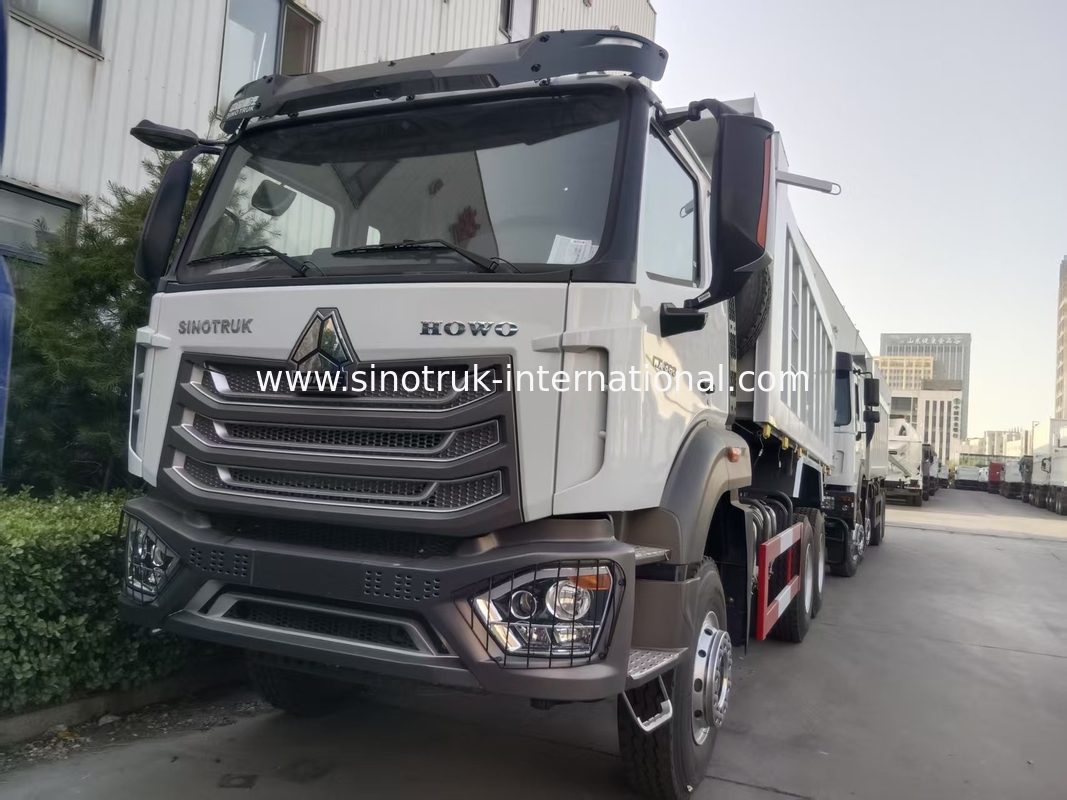 2人の乗客 Sinotruk ホハン ターパー ダンプトラック ウェイチャイ エンジン 6 × 4 LHD 380HP マニュアルトランスミッションタイプ