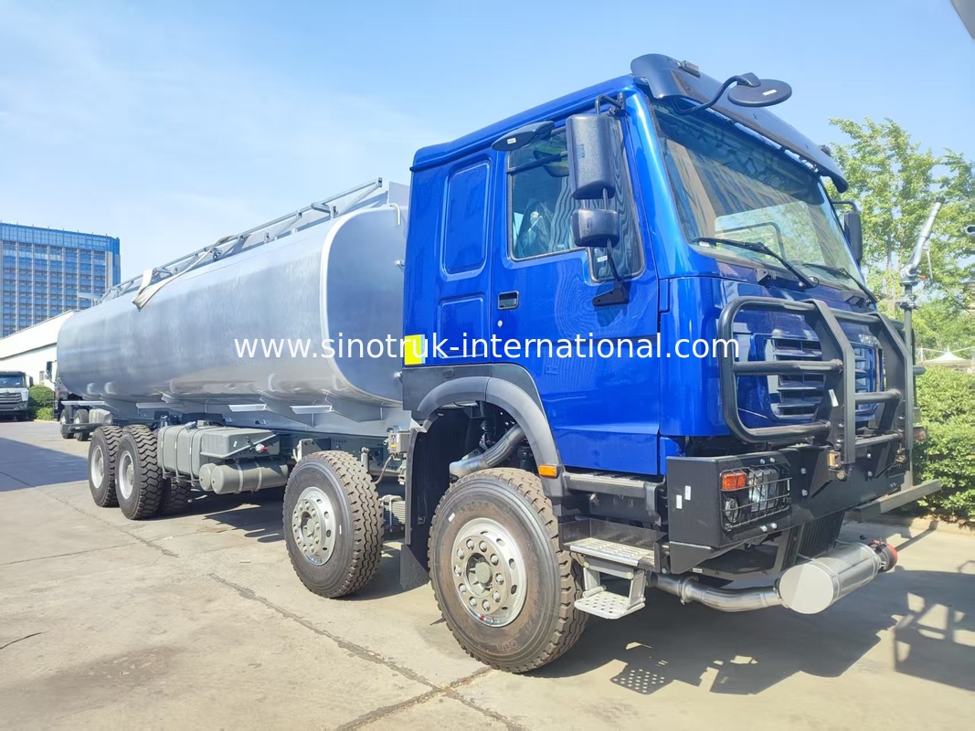Heavy-Duty HOWO 8*4 400HP LHD Fuel Truck 40CBM Double Tank System For Long-Range Fuel Distribution