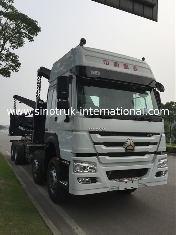 20ft Truck Mounted Crane Side Loader Sidelifter , Container Self Loading Sinotruk