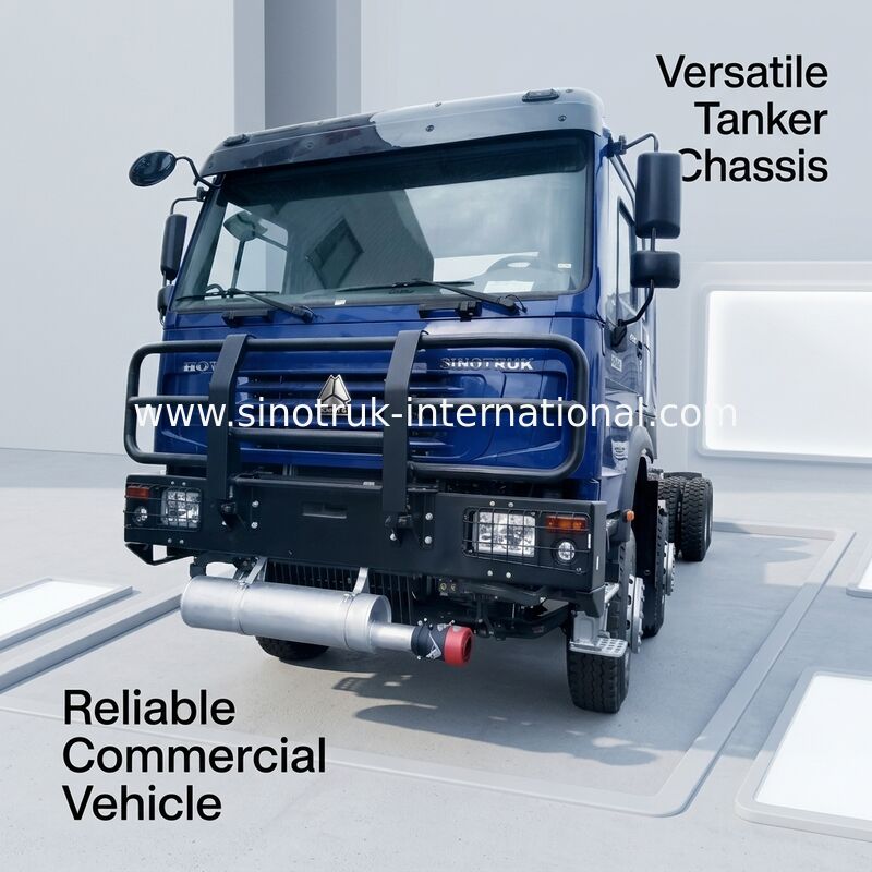 SINOTRUK HOWO オイルタンク トラック シャーシ 400HP 8X4 LHD 50 トン 40CBM