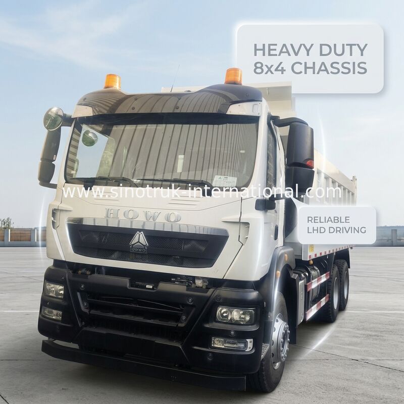 HOWO TX ヘビーデューティー運搬車、300L燃料タンク容量、高積載量輸送用スチールボディ