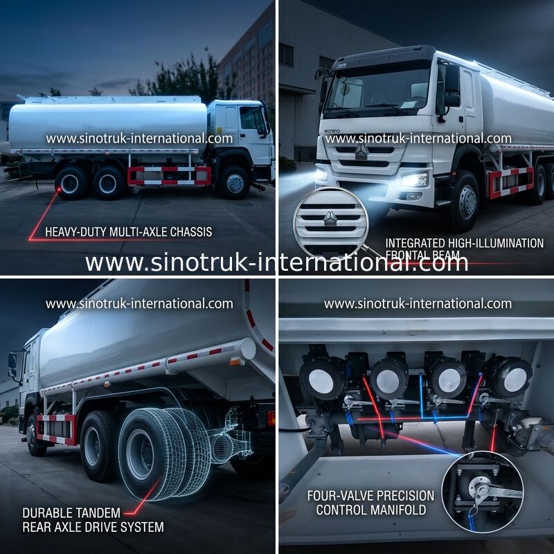 交通機関のためのHOWO 6×4 10の車輪のオイル タンクのトラック400HP 20CBM