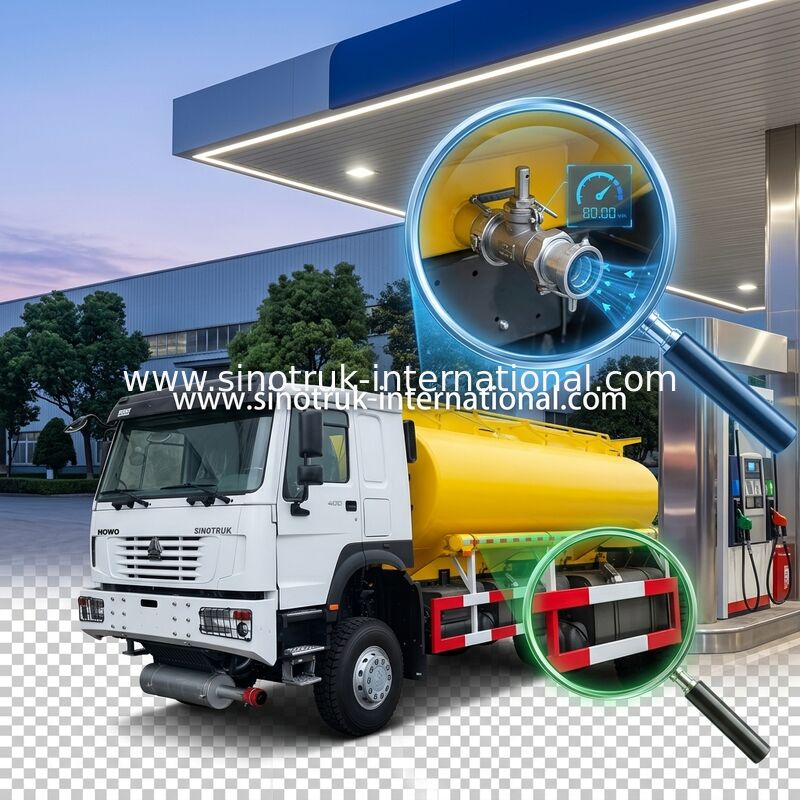 SINOTRUK HOWO 25CBM オイルタンク トラック 10 輪 400HP 6 × 6 マルチコンパートメント