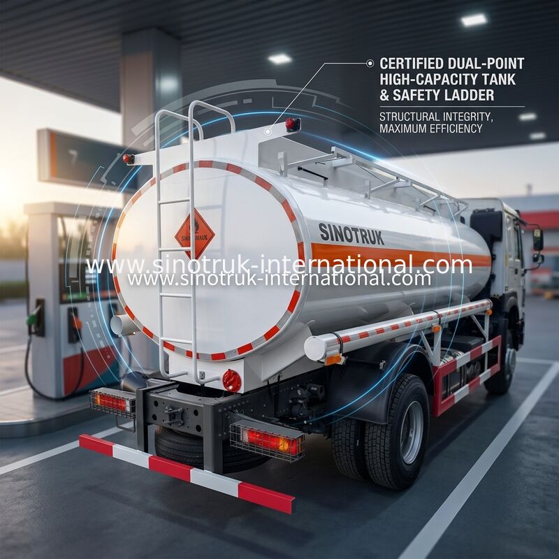 Sinotruk Howo 10-20CBMのオイル タンクのトラック4 x 2 Lhdのユーロ2つの290馬力