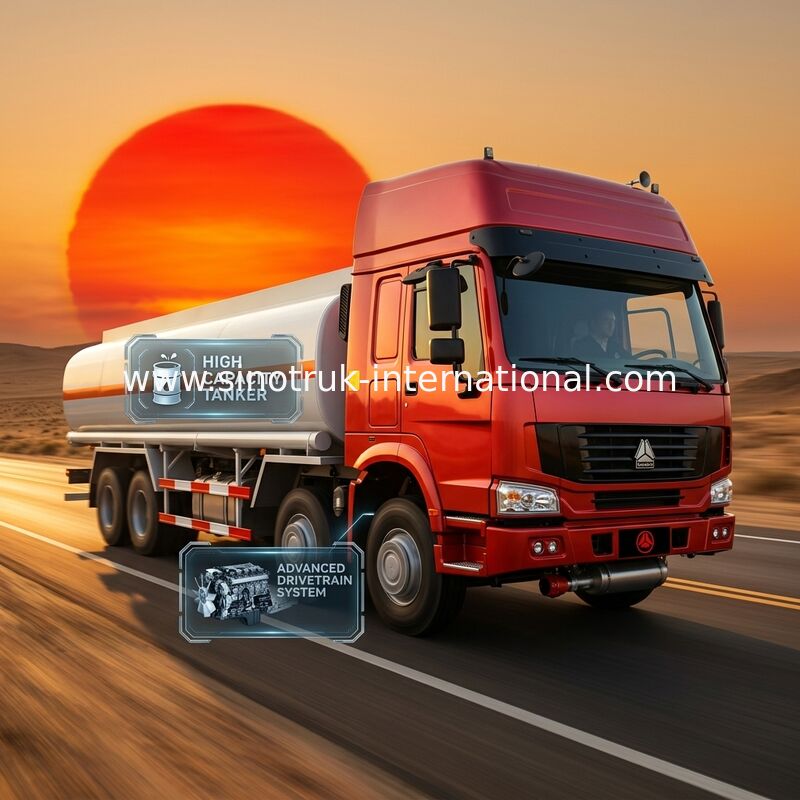 オイルの交通機関 8X4 RHD Euro2 336HP のための SINOTRUK HOWO のオイル タンクのトラック 30CBM