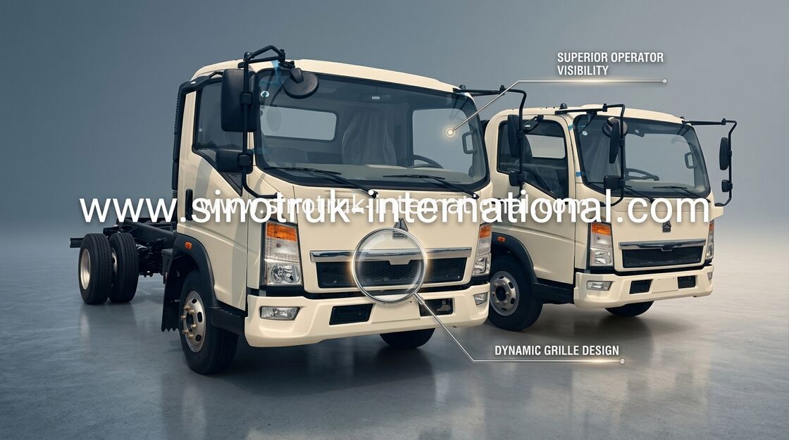 白い色 116HP エンジン 4×2 ドライブ 12 トンの HOWO の軽量コマーシャルのトラック
